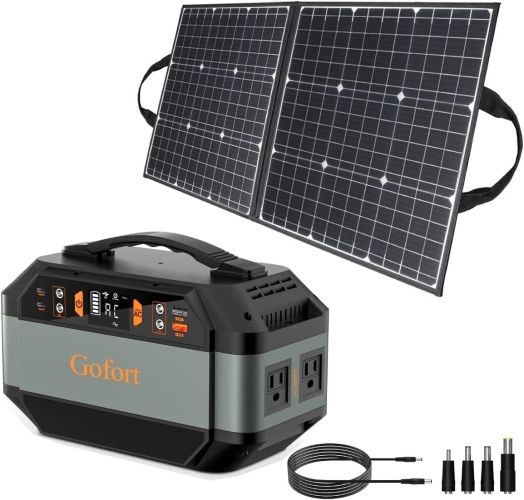 GOFORT 330W Portable Power Station; 299Wh Solar Generator Backup Power Compatible with 100W 18V Portable Solar Panel; Foldable Solar Charger with US GOFORT 330W Portable Power Station; 299Wh Solar Generator Backup Power Compatible with 100W 18V Portable Solar Panel; Foldable Solar Charger with US